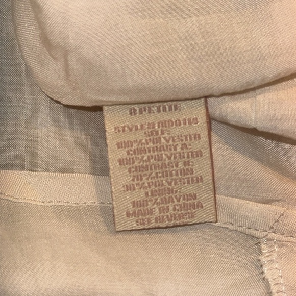 Champagne & Strawberry Sleeveless V Neck 3D Blush and Lace Statement Dress S/8P - Picture 11 of 14